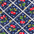 Cherries/Deep Sea Navy Plaid