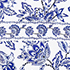 Blue Vintage Floral