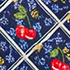 Cherries/Deep Sea Navy Plaid