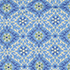 Lake Blue/Egret Geo Floral