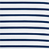White/Deep Sea Navy Stripe