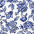 Ivory/Blue Vintage Floral