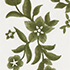 Ivory/Green Floral Vine