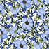 Clear Blue Floral Blossom