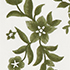 Ivory/Green Floral Vine