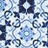 Lake Blue Geo Colorblock