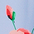 Blue/Floral Buds Border