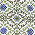 White/Green Geo Floral