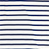 Ivory/Deep Sea Spaced Stripe