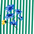 Floral/Vibrant Clover Stripe