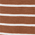 Rich Ginger Brown/Ivory Stripe