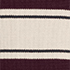 Burgundy/Flax Stripe