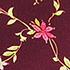Rich Burgundy Floral Vine