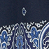 Radiant Navy Geo Floral Border