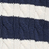 Navy/Fresh Ivory Stripe