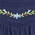Floral Vine/Navy
