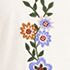 Floral Vine Embroidery/Ivory