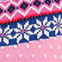 Pink/Ivory Floral Fairisle