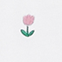 Tulip Embroidery/White