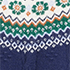 Navy/Pine Floral Fairisle