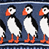Puffins/Dusty Indigo Heather