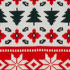 Ivory/Red Holiday Fairisle