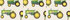 John Deere Tossed Tractors
