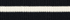 Black/Fresh Ivory Stripe