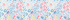 White/Muted Blue Ditsy Floral