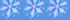 Chicory Blue Snowflakes