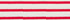 Ivory/Red Breton Stripe