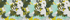 Vintage Lime Daisy Floral