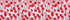 White/Coral Red Painted Posies