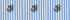 White/Blue Floral Stripe