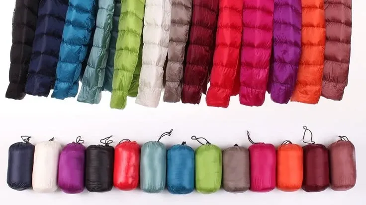 WanderWeight packable jackets in 13 different colors.