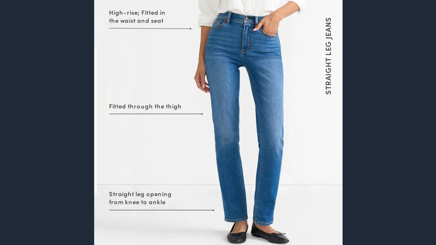Women's Straight Leg Jeans.