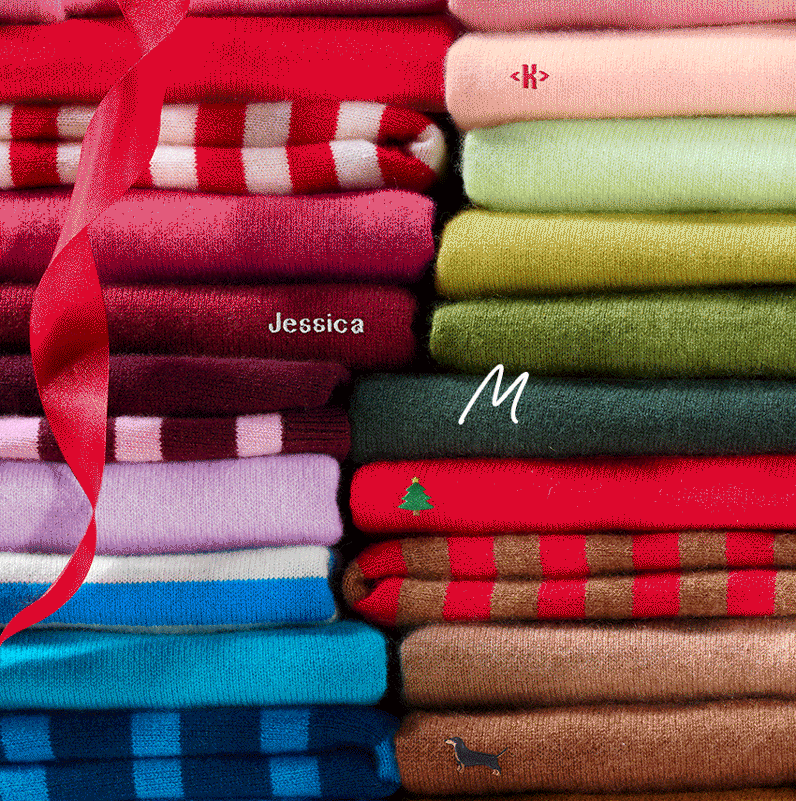 Sweaters in assorted colors