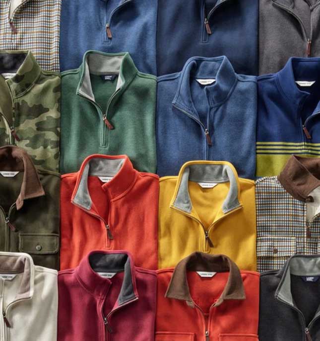 Bedford pullovers in assorted colors