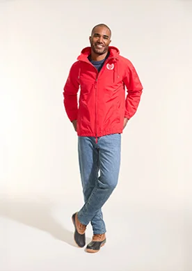 Man wearing a jacket, jeans and boots