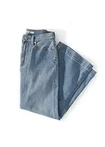 A pair of blue jeans.