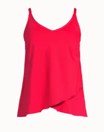 A red swim top.