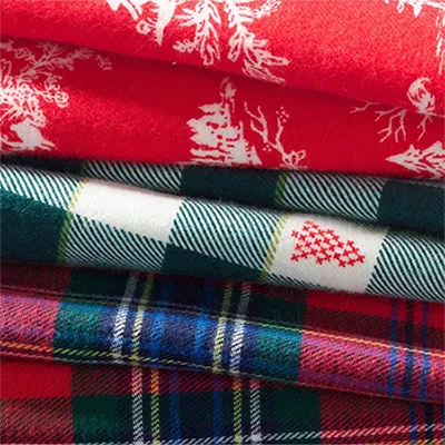 A stack of pajamas in different patterns.