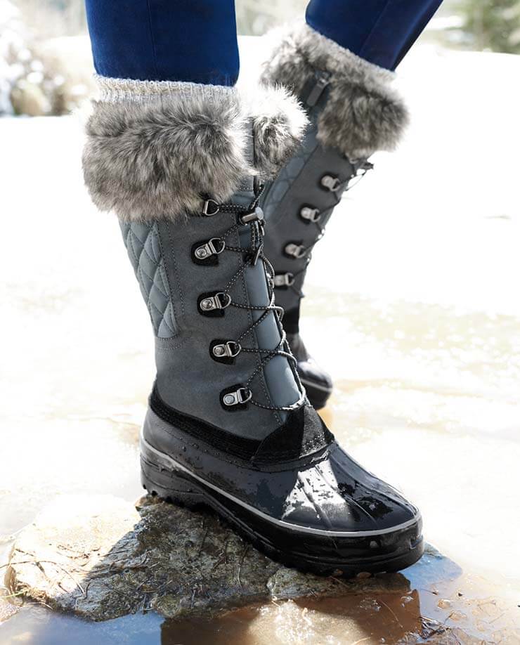 womens snow boots lands end