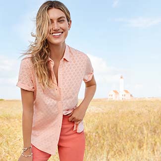 Woman wearing a blouse