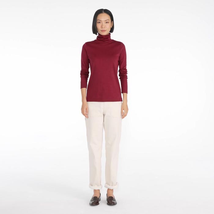 Women's Supima Cotton Long Sleeve Turtleneck | Lands' End