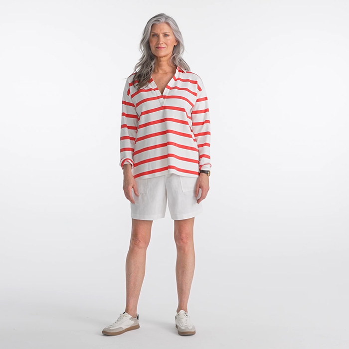 トップス CLANE VELOR COLLAR KNIT TOPS CLANE(クラネ)｜VELOUR COLLAR KNIT TOPS ニット/BROWN の通販