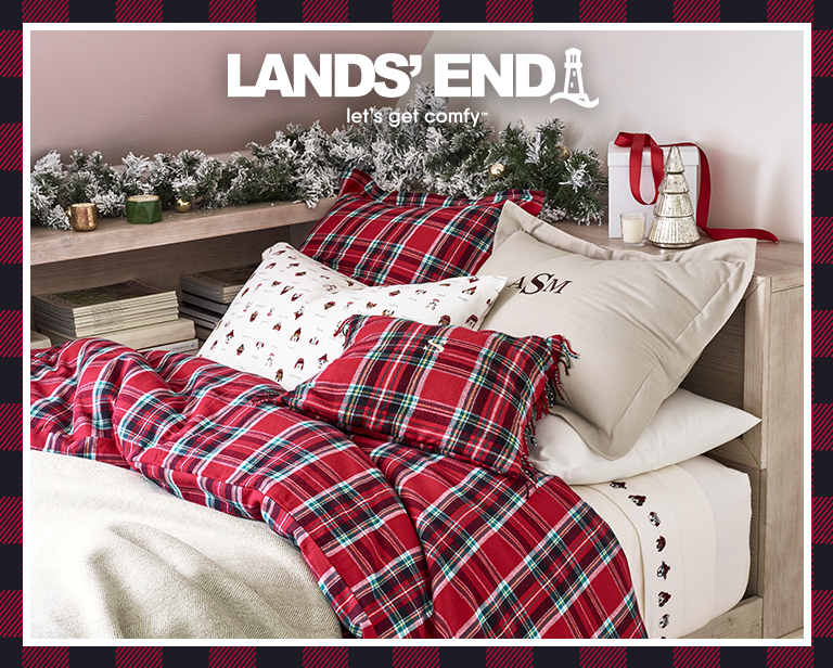 How To Dress Your Bed For The Holidays, Lands End Duvet Covers