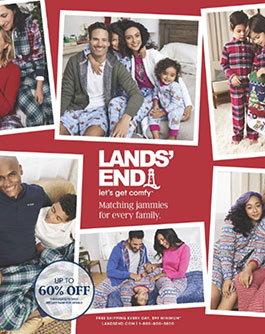 Lands&rsquo; End Holiday Catalog Cover