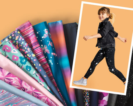 Girl wearing a jacket and leggings