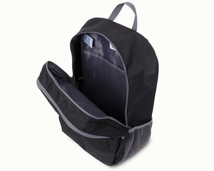 Top of a large backpack